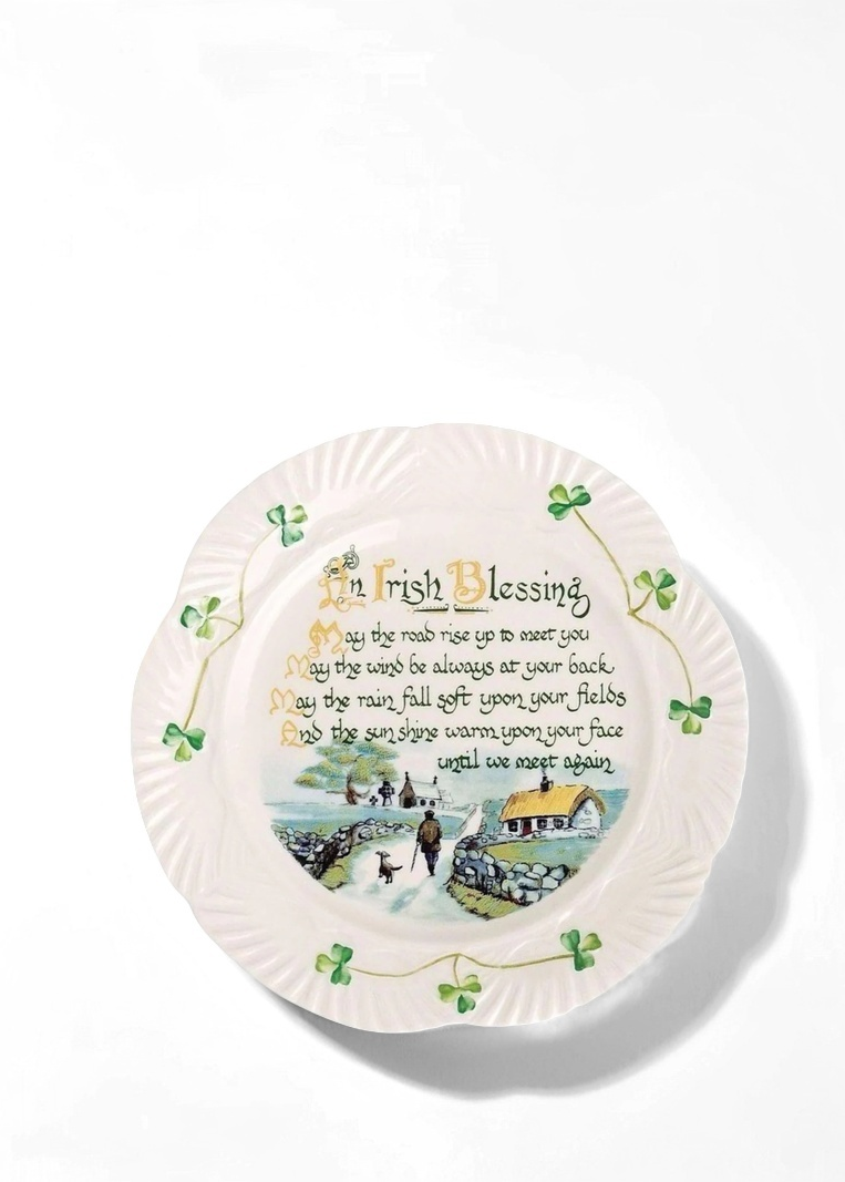 Belleek Classic Irish Blessing Plate