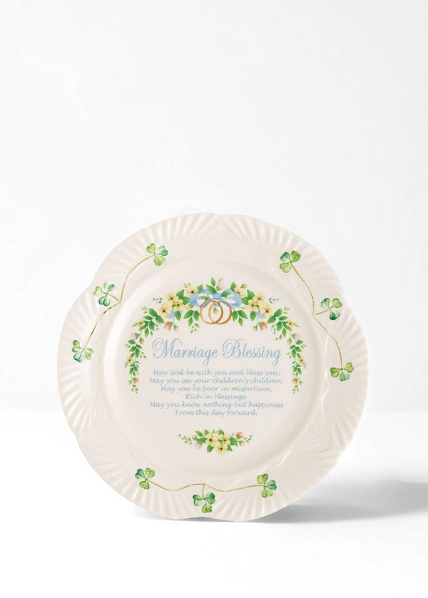 Belleek Classic Marriage Blessing Plate