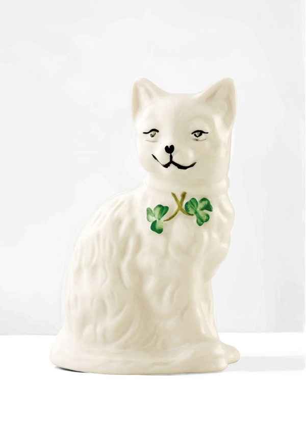 Belleek Classic Quizzical Cat