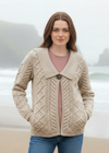 Beltra One Button Aran Cardigan | Parsnip