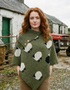Black Sheep Long Neck Poncho | Apple | 100% Pure Wool