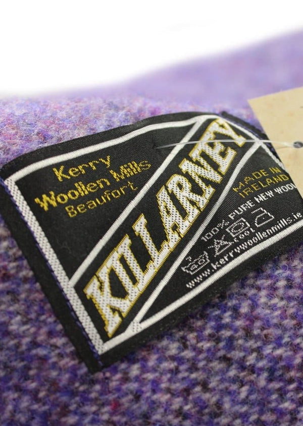 Kerry Woollen Mills Blankets Super-King Size | Purple Lupin