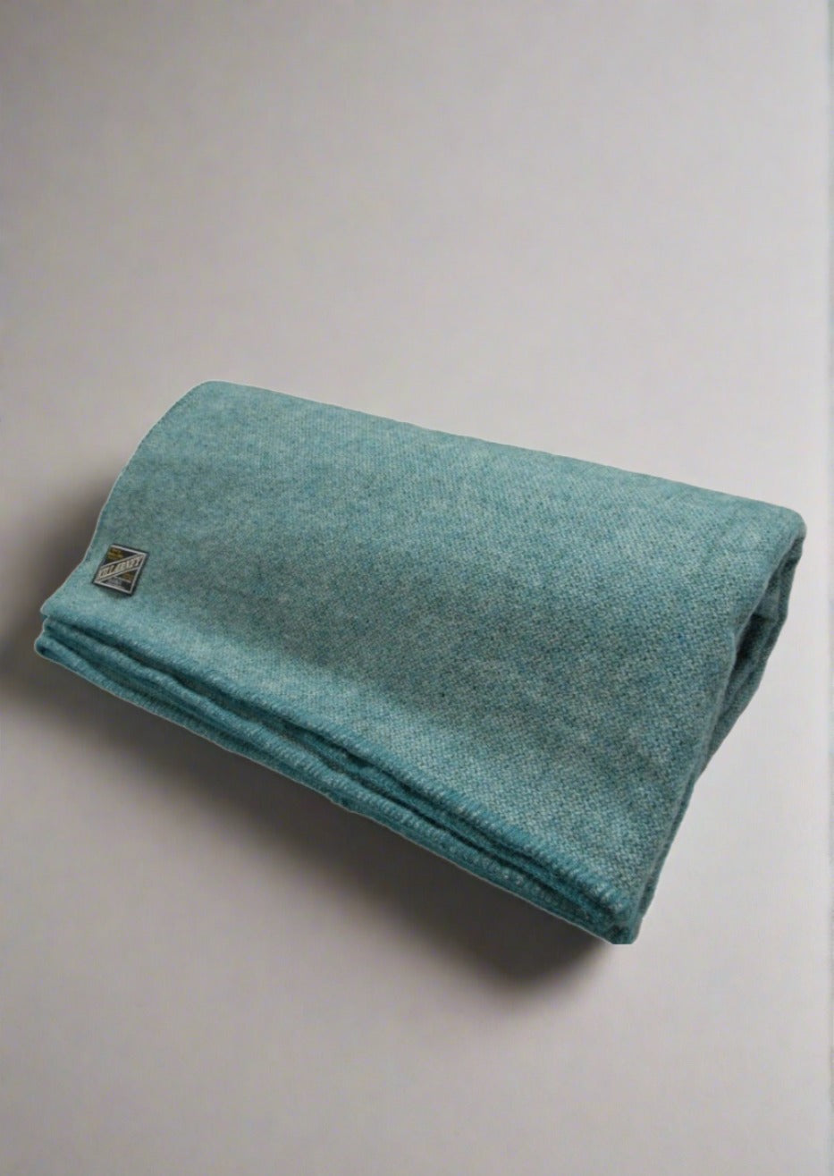 Kerry Wool Kerry Woollen Mills Blankets Super-King Size | Atlantic Teal