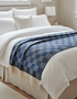 McNutt Blue Iris Pure Wool Throw - 100% Merino - Irish Made