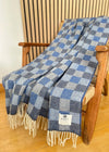 Mcnutt Pure Wool Throw | Blue Iris