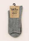 West of Ireland Superfine Alpaca Socks | Grey