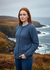 Aran Lumber Cardigan | Demin Marl