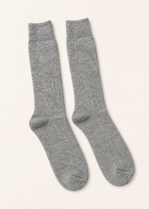 Wild Donegal Cashmere Blend Socks | Dark Grey