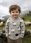 Children's Black Sheep Aran Sweater | 100% Pure Wool