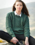 Inis Mor Aran Sweater - Green