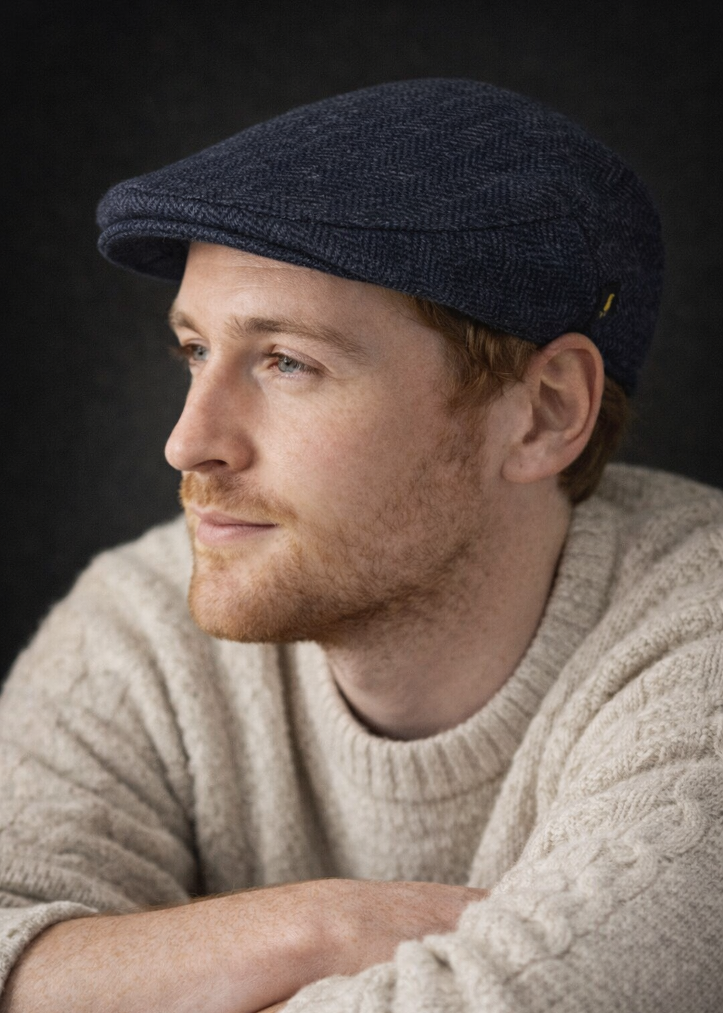 Irish Wool Navy Cap | 100% Pure New Wool | Hatman of Ireland