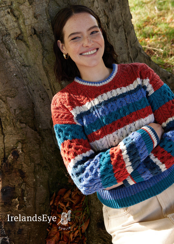 IrelandsEye Multi-Coloured Sweater | Chilli