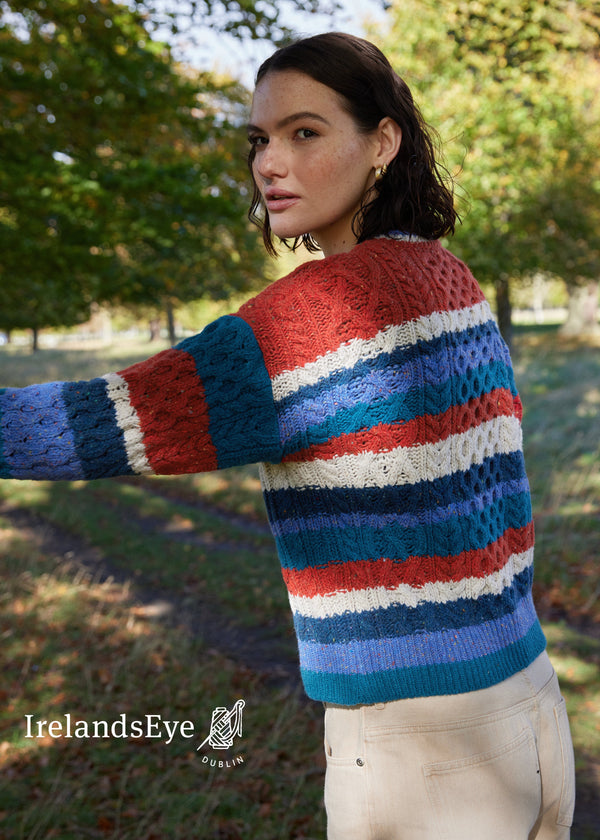 IrelandsEye Maya Multi-Coloured Sweater | Chilli