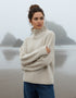Polo Neck Sweater | Chalk