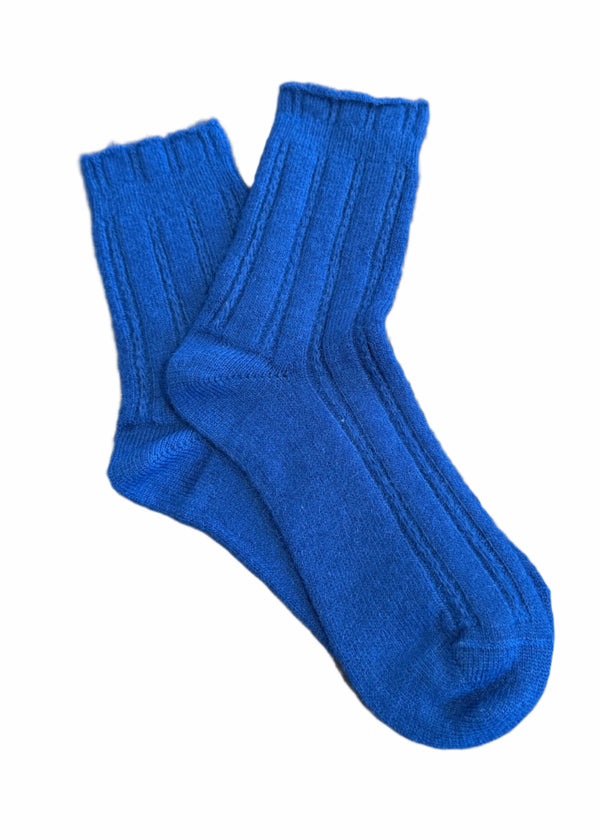 West of Ireland Superfine Alpaca Socks | Cobalt