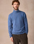 Pull homme Roundstone en laine et cachemire - Bleu marine | Ireland's Eye Knitwear