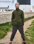 Pull homme Roundstone en laine et cachemire - Bleu marine | Ireland's Eye Knitwear