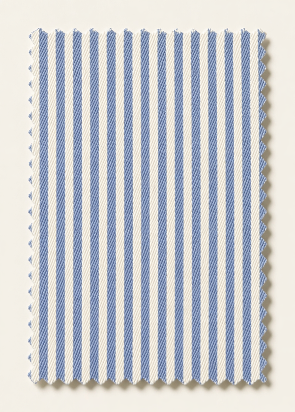 Civilian Grandfather Shirt | Blue Stripe