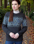Aran Unisex Jacquard Sweater | Charcoal - Clearance