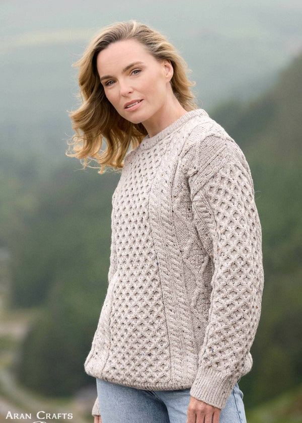 Inis Mor Aran Sweater | Oatmeal