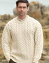 Aran Merino Wool Buncrana Sweater | Natural