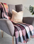 McNutt of Donegal Rose Dust Alpaca Throw | Irish Alpaca & Merino Blend