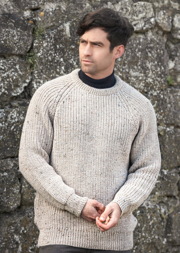 Men's Fisherman Aran Rib Sweater