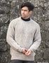 Men's Fisherman Aran Rib Sweater | Oatmeal