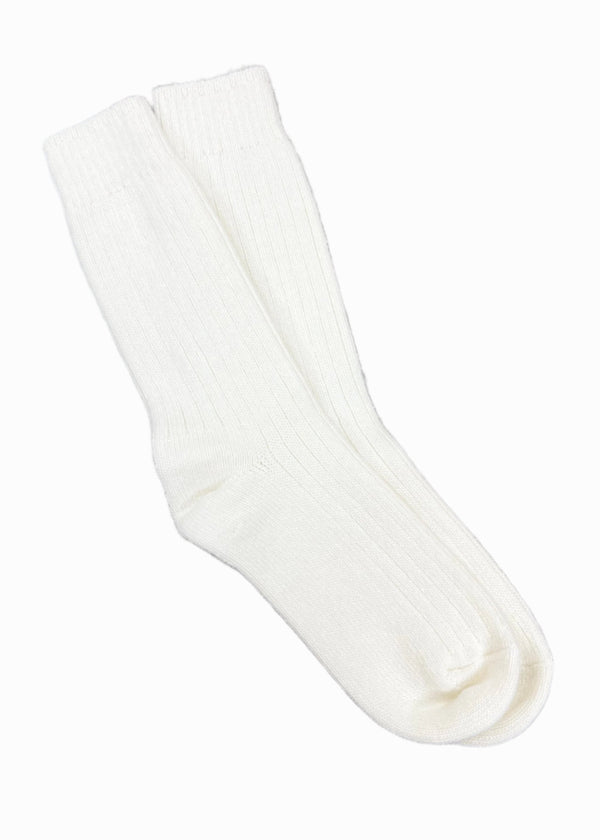 Wild Donegal Cashmere Blend Socks | Natural