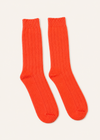Wild Donegal Cashmere Blend Socks | Orange