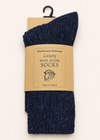Luxury Irish Wool Blend Socks | Dark Blue