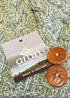 Aran Supersoft Merino Button Hat | Mist