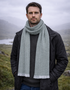 Mucros Donegal Wool Scarf Green | Made in Ireland | Traditional Irish Knitwear