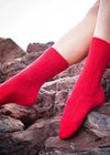 Wild Donegal Cashmere Blend Socks | Red