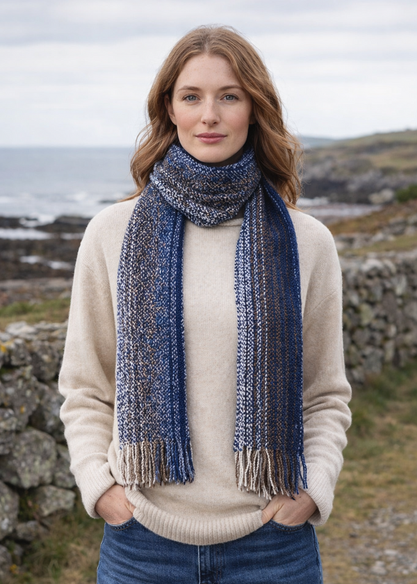 Écharpe Mucros Skellig | Bleu marine