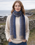 Mucros Skellig Scarf | Blue Navy