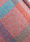 Ballyartella Cushion Pink Blue Heather Tattersall Check Herringbone