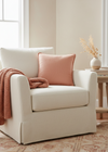 Ballyartella Cushion Orange Papaya Brick Herringbone
