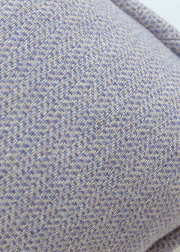 Ballyartella Cushion Crocus Purple Amethyst Herringbone