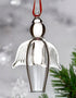 Irish Glass Clear Angel Ornament
