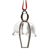 Irish Glass Clear Angel Ornament