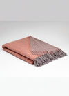 McNutt Irish Wool Blanket - Peach Nectar | 100% Pure Wool Throw