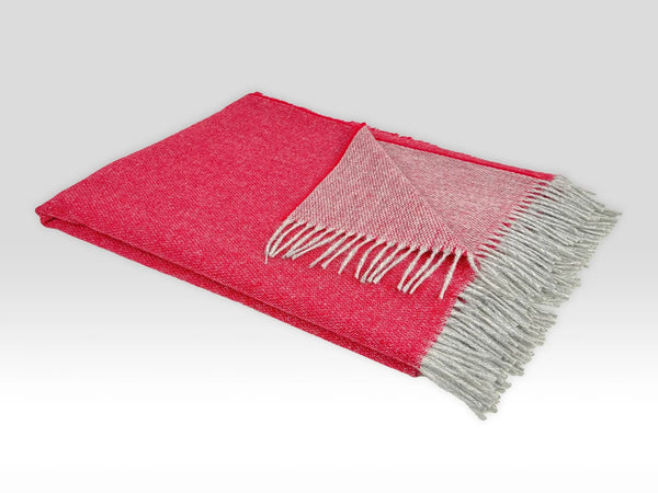 Mcnutt Pure Wool Throw | Rosehip