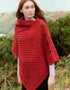 Aran Tipperary Cowl Neck Poncho | Cherry Nep