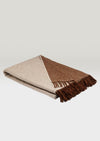 Mcnutt Lambswool Throw Cappuccino Reversible