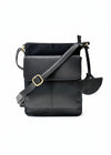 Luxury Irish Leather Sling Bag - Black