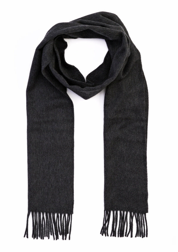 100% Cashmere Charcoal Scarf