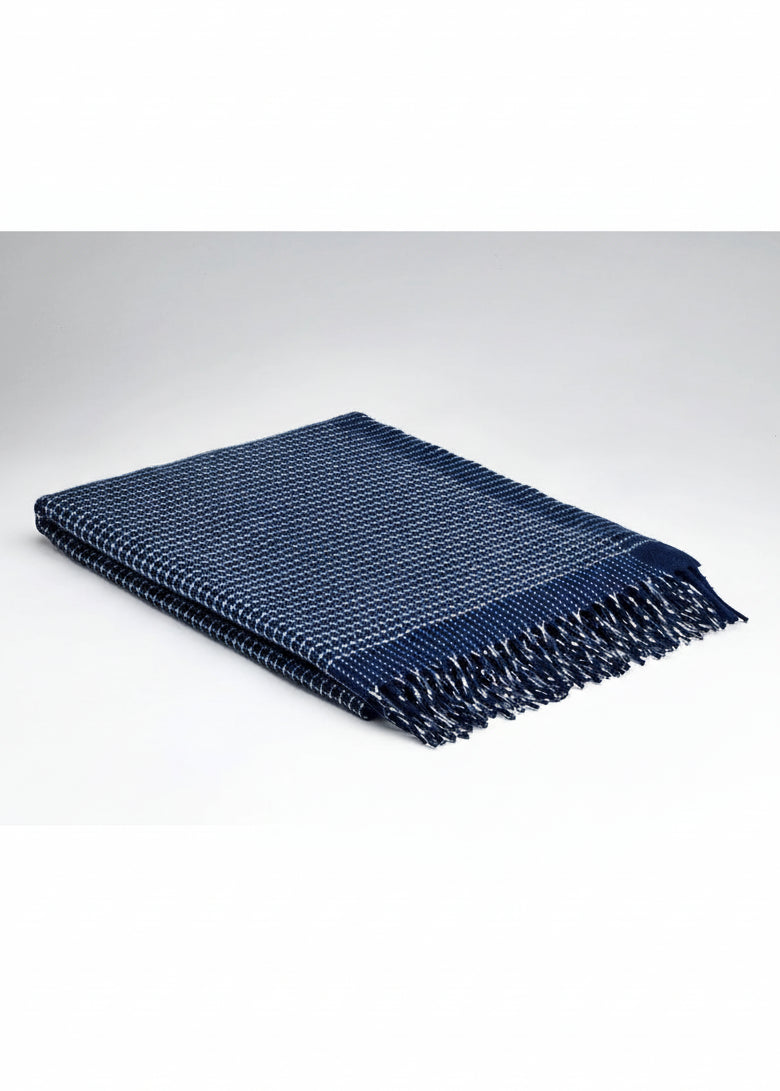 Mcnutt Kaschmir-Merino-Decke | Alpinblau