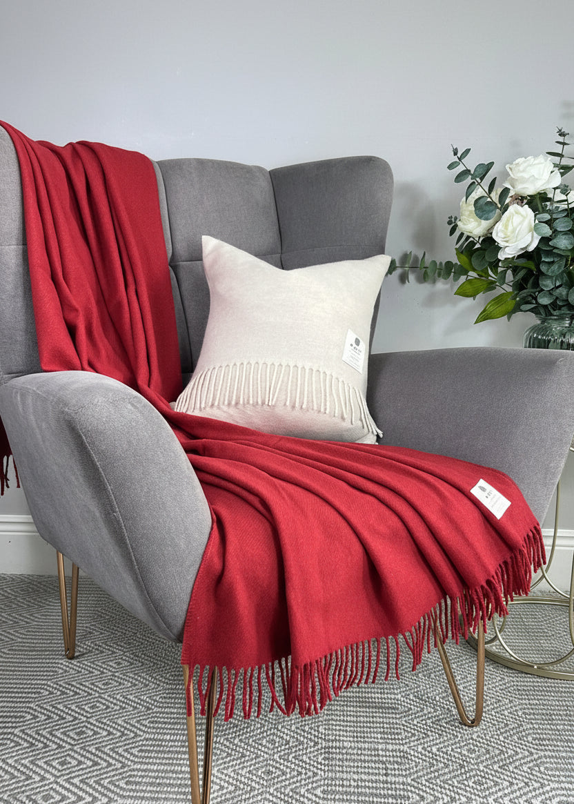 Mcnutt Kaschmir-Merino-Decke | Rouge