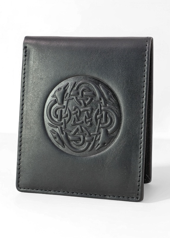 Celtic Cuchulainn Leather Wallet | Black